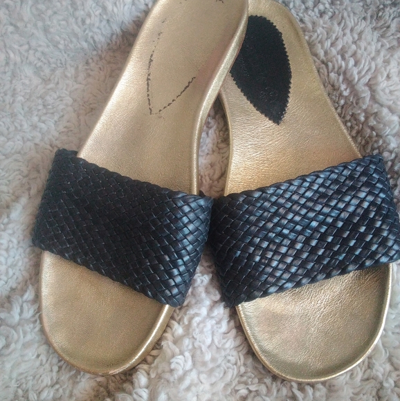 Floran's Italian made leather Sandals size 38 7.5 - Picture 3 of 6